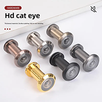 Security door peephole mirror